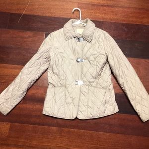 Micheal Kors tan Quilted jacket